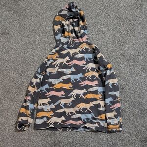 Tea Collection Black Hoodie with Colorful Accents